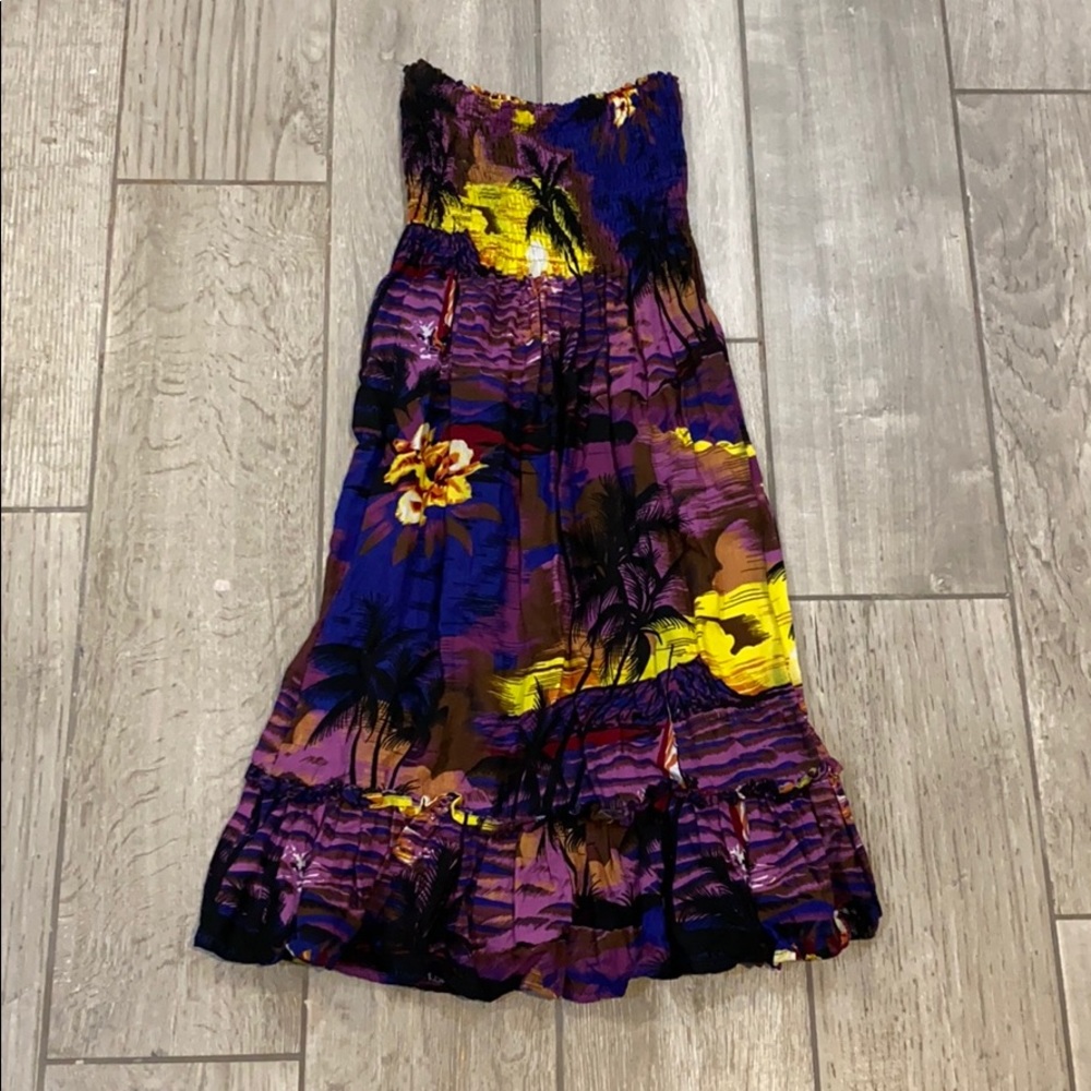 Tropical flower cover-up for girls